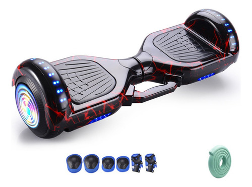 Hoverboard Con Música, Bluetooth Y Ruedas Luminosas