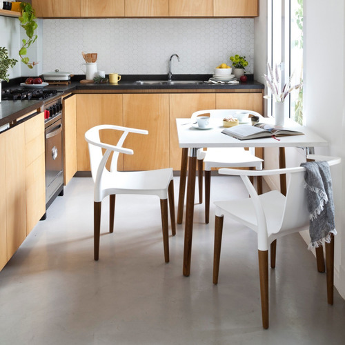 Imagen 5 de 7 de Mesa De Comedor Camelia 90x90 Base Wood