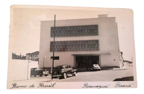 Cartão Postal Edifício Banco Do Brasil 1955 Paranaguá Pr 321