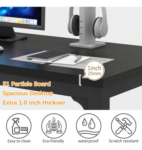 Escritorio Extra Grande 160 Cm Mesa Para Computadora Y Juego