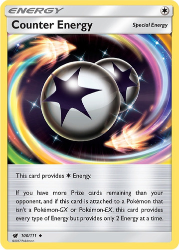 Cartas Pokemon Sun Energia Counter Energy 100/111 Cin