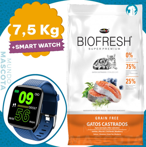 Alimento Biofresh Gato Adulto Castrado 7,5 Kg + Regalo