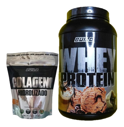 Whety Protein 1kg + Colageno Hydrolizado 330g 30-tomas Build