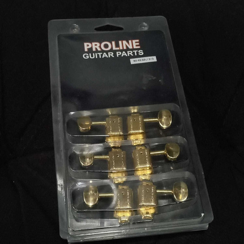 Tarraxa Para Guitarra 3 + 3 Proline Wj-45 Gd Dourado