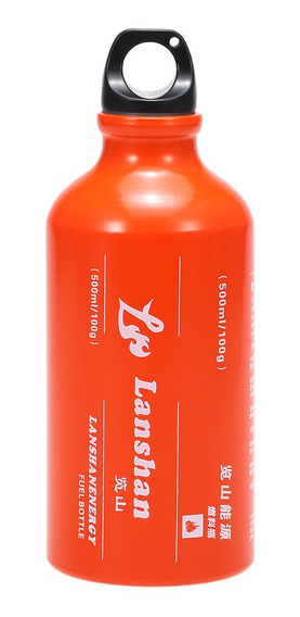 Botella de gasolina aluminio 800ml naranja Skull orletanos Alu botella de gasolina