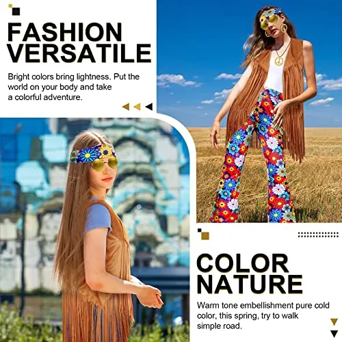 Conjunto De Disfraces De 60 Y 70 Mujeres, Traje Hippie ...