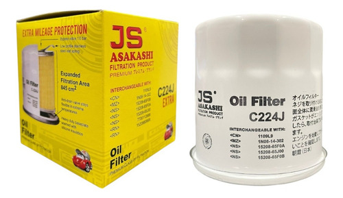 Filtro De Aceite Nissan Altima Hybrid 2.5 2006 Js Asakashi