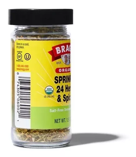  Bragg Organic Sprinkle 24 Herbs & Spices Seasoning 1.5 oz (42  g)