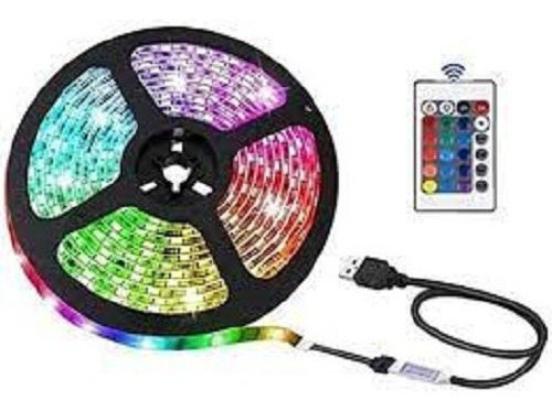 Tira Led 5 Mts Rgb Con Conexion Usb