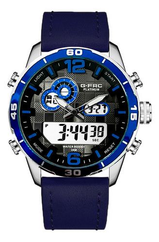 Reloj G-force Original Al162c Digital Cuero Hombre + Estuche