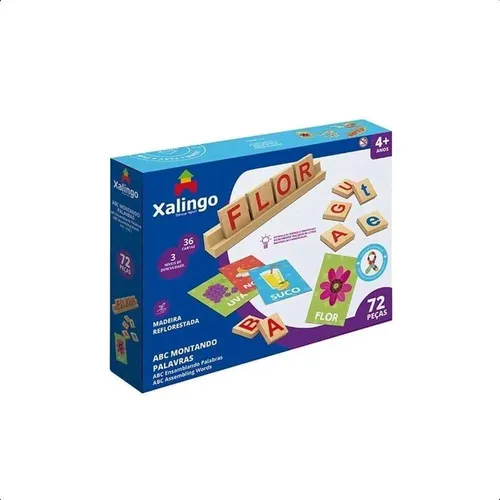 Jogo Quebra-Cabeça Soletrar Bichinhos 42peças- JUNGES