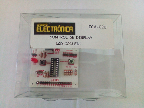 Kit Control Display Lcd P/ Pic Libro Microcontroladores Pic