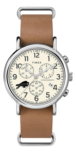 Timex Tribute Men's Nfl Weekender Chrono 40mm Quartz Leather