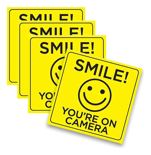 Smile Youre On - Adhesivo Para Cámara, 6 X 6 Pulgadas, Paq.