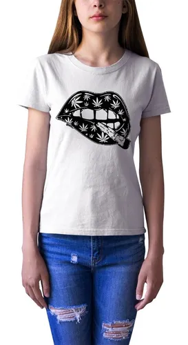 Blusa Blanca Estampado De Labios Mujer MercadoLibre