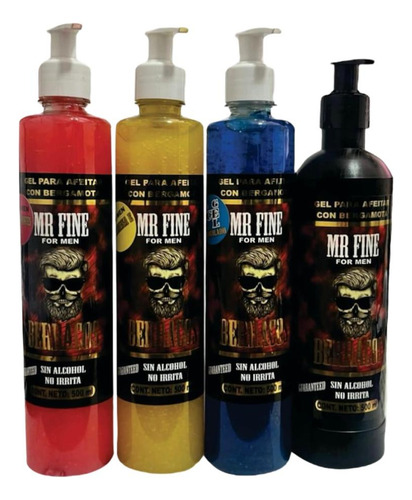 Gel Para Rasurar Refrescante Mr. Fine Berracos 1 Pieza