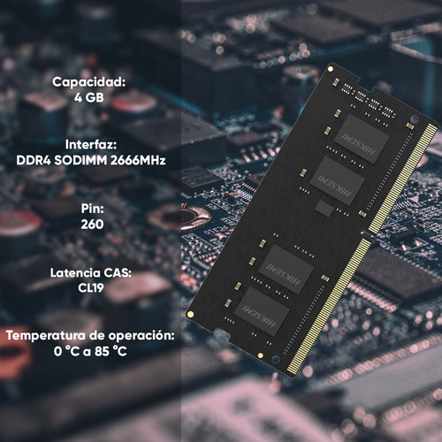 Hiksemi by Hikvision Modulo De Memoria Ram 4 Gb A 2666 Mhz Para Laptop O Nas Sodimm