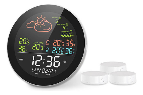 Reloj De Mesa Higrotermógrafo, Higrómetro, Smart Outdoor Lif