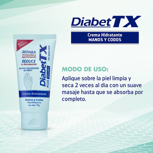 Goicoechea Diabettx Crema Hidratante Para Manos Y Codos 50g