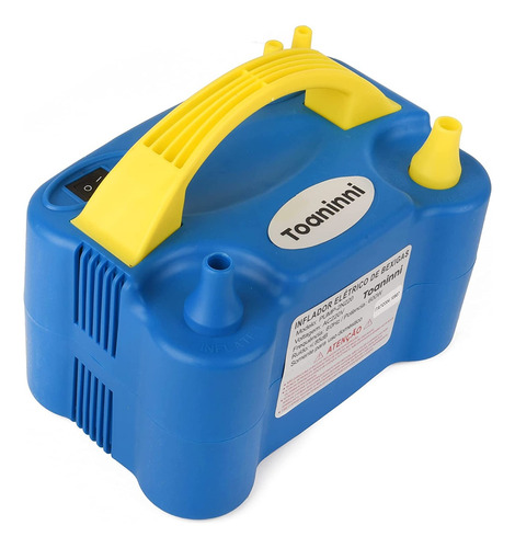 Inflador Compressor De Baloes 2 Bicos - 127v - Azul