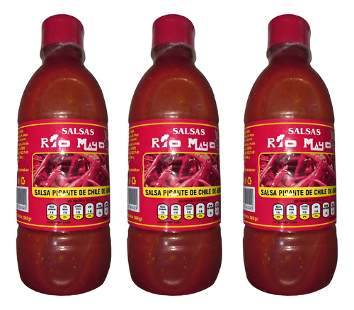 Salsa Chile De Árbol Río Mayo Sonora 3 Botellas