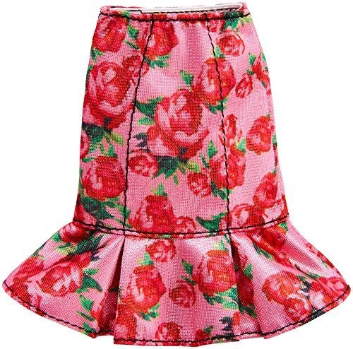 Pack De Moda De Falda Con Estampado Floral Barbie Red Rose