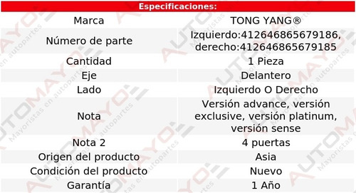 Tolva Salpicadera Delantera Tong Yang Versa Nissan 2020-2021