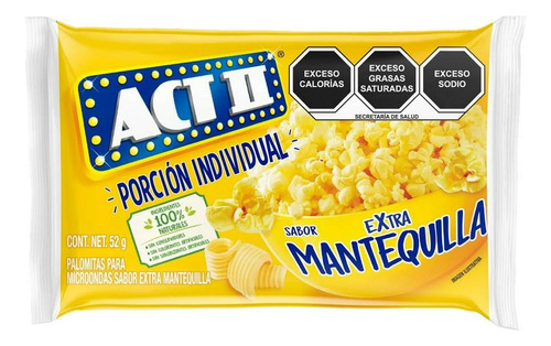 Palomitas Act Il Extra Mantequilla Paq Con 10 Pzs De 52 G