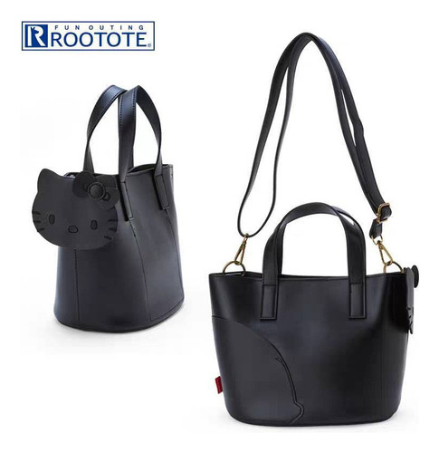 -bolso Tipo Cubo Para Hello Kitty Tote Para Mujer, Portátil-