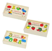 Comprar Juego Domino Didactico En Madera Niños - Primera Infancia