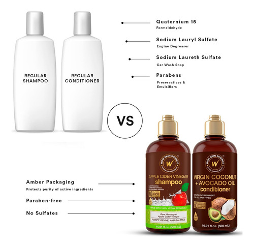 Wow Skin Science Conjunto De Shampoo E Condicionador De Vina
