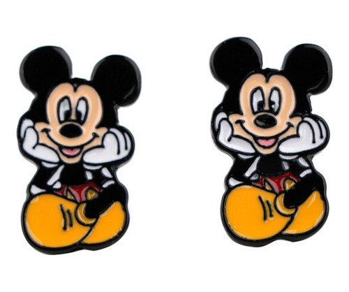 Aros Aretes Pendientes De Mickey Mouse / Acero Quirúrgico