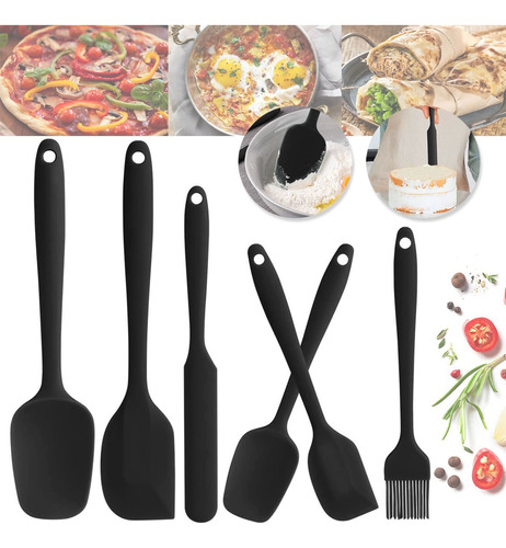 Utensilios Espátula De Cocina Silicona Antiadherente 6 Set