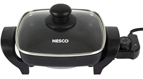 Nesco, Negro, Es-08, Sartén Eléctrica, 8 Pulgadas, 800 Vatio