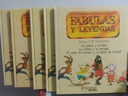 5 Tomos Fabulas Y Leyendas  De Parramon- Norma Originales