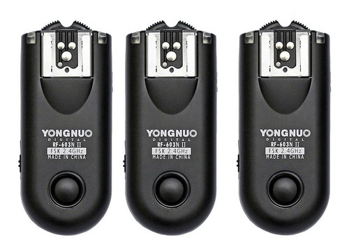3 Radios Flash Yongnuo Rf-603 N Versión Ii P/ Nikon + Envío