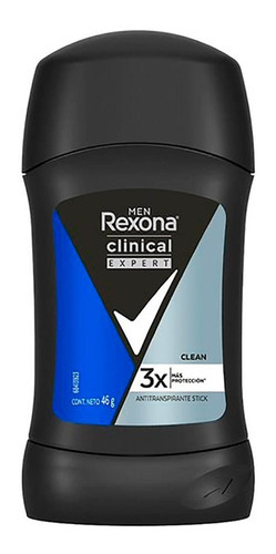 Antitranspirante En Barra Rexona Men Clinical Expert Clean 46g