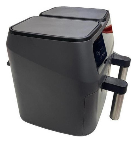 Fritadeira Airfryer Dupla Digital Touch Gigante 8l 2x4l 220v Cor Cinza