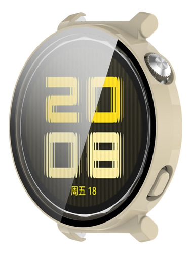 Funda De Reloj De Pc Integrada Con Película Blanca Marfil Pa