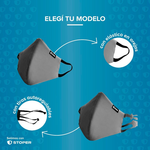 Tapaboca Máscara Premium Stoper Filtro Incorporado Lavable