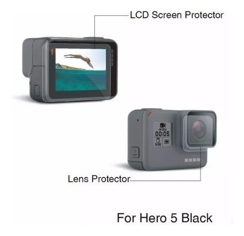 Capa Pulseira 360 Caixa Estanque Gopro 5 6 7 Black Películas