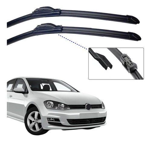 Par Palheta Limpador Parabrisa Vw Golf 2014 2015 2016 2017