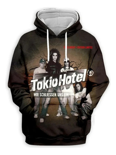 Tokio Hotel Band 3d Imprime Sudadera Con Capucha Neutral