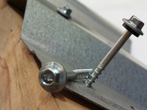 Imagen 2 de 5 de Tornillo Tel Hexagonal Punta Aguja 12x2 1/2