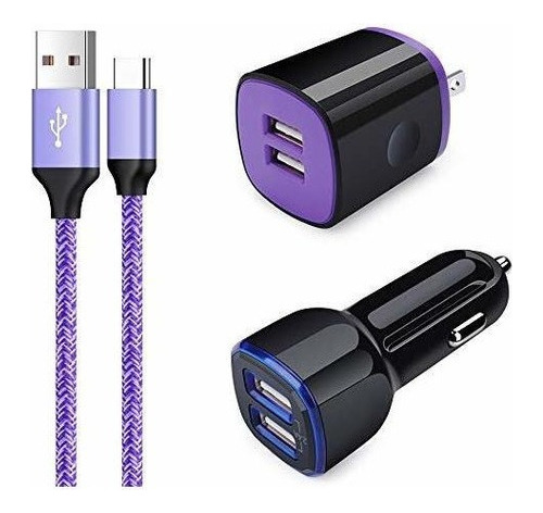 Adaptador De Cargador De Coche Dual Usb Compatible Para Sams