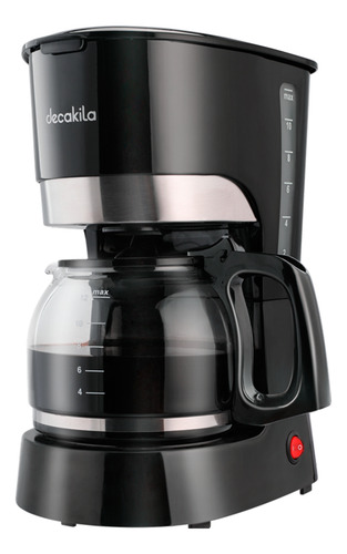 Cafetera 12 Tazas Filtro Permanente Negra Decakila Kucf012b