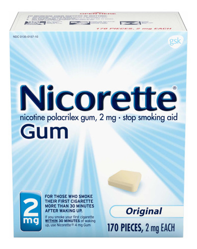 Nicorette 2mg 170 Piezas Sabor Original 