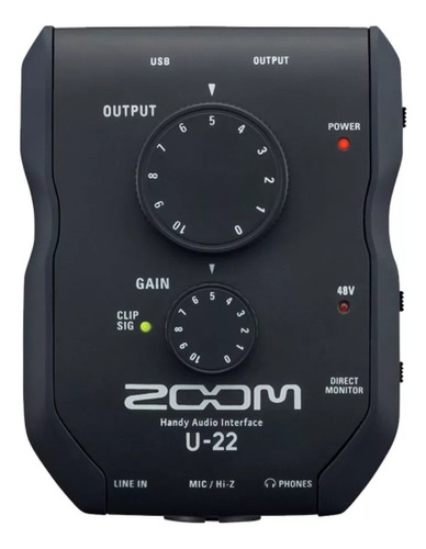 Interfaz De Audio Portátil Usb 2 Canales Zoom U22