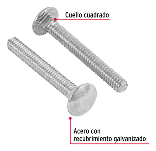 Tornillo Tipo Coche 1/4' X 2' Fiero 44715