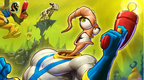 Imagen 4 de 8 de Cartucho Juego Sega Genesis 16 Bit Jim 2 Earthworm Envíos